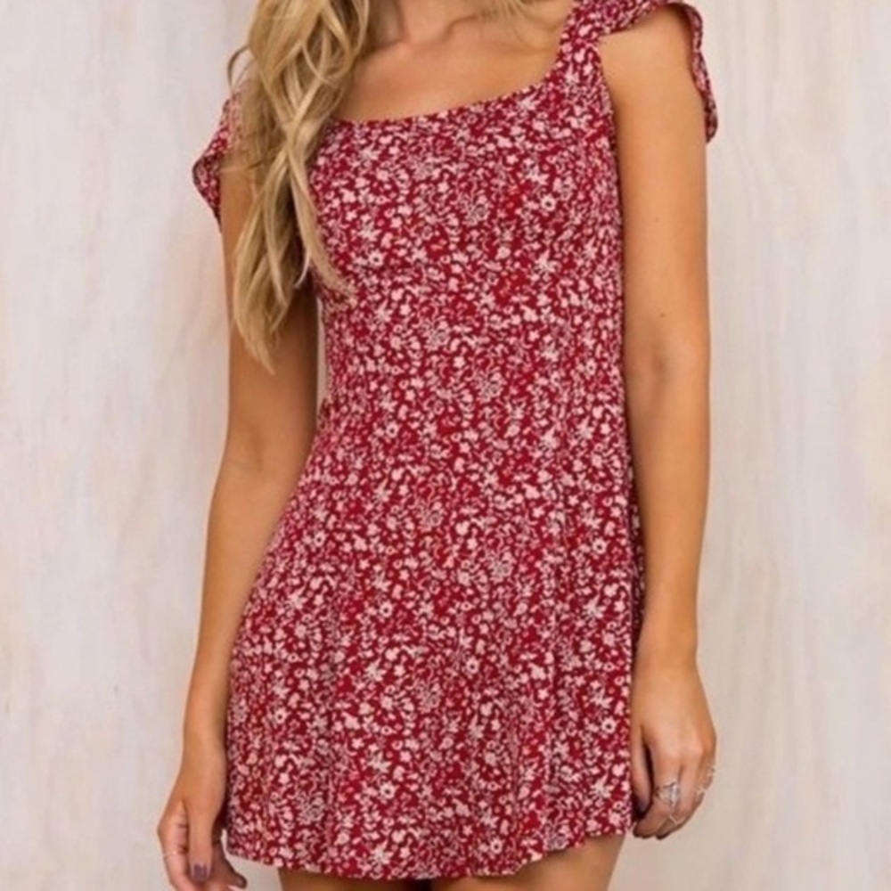 Princess Polly Red Floral Dress